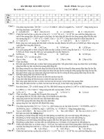 Bộ 4 đề+ĐA Thi kì II-12CB