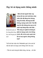 Dạy bé sử dụng nước thông minh pptx