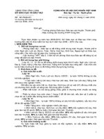 Hướng dẫn kiểm tra học kỳ II  năm học 2009– 2010