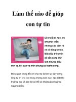 Làm thế nào để giúp con tự tin ppt