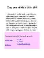 Dạy con vệ sinh thân thể doc