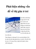 Phát hiện những vấn đề về thị giác ở trẻ pptx