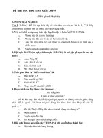 Đề thi Học sinh giỏi sử lớp 9 pps