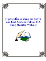 hướng dẫn sử dụng cài đặt và cấu hình surfcontrol for isa dùng monitor website