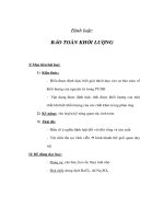 Giáo án Hoá 8 - Định luật: BẢO TOÀN KHỐI LƯỢNG pps