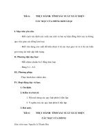 Tài liệu Sinh học 9 - THỰC HÀNH: TÍNH XÁC SUẤT XUẤT HIỆN CÁC MẶT CỦA ĐỒNG KIM LOẠI potx