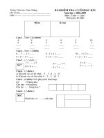 Toán 1 cuối kì I