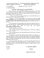 Thực hiện BC công tác kiểm định chất lượng CSGD