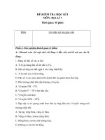 Kiểm tra HKI-Địa 7