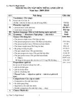 Noi dung on thi TN THPT Lý Thái Tổ Hà Nội