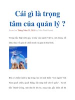 Cái gì là trọng tâm của quản lý ? doc