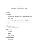 Tài liệu Sinh học 9 - ĐỘT BIẾN SỐ LƯỢNG NHIỆM SẮC THỂ doc