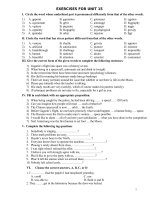 practice for unit 15 e11