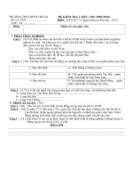 đề kiểm tra 1 tiết học kì II môn sủ7