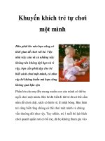 Khuyến khích trẻ tự chơi một mình doc