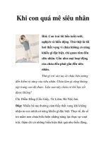 Khi con quá mê siêu nhân docx