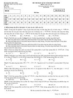 Đề thi học kỳ II Vật lý 12 (09-10)