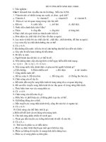 Đề cương ôn Tập sinh * HKII