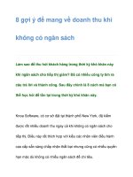 8 gợi ý để mang về doanh thu khi không có ngân sách doc