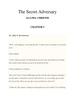 The Secret Adversary AGATHA CHRISTIE CHAPTER 5 pdf