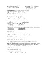 Đề thi học kì II + đáp án + biểu điểm