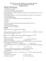 Đề cương ôn thi TN Hóa Hoc 2009-2010