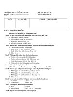 Đề + ĐA sinh 6 KTHK 2