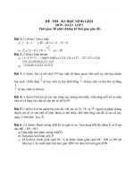 Đề và ĐA HSG- Lớp 5- Môn Toán