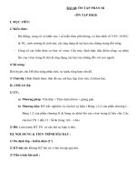 Giáo án Sinh học 10 nâng cao - ÔN TẬP PHẦN III (ÔN TẬP HKII) doc