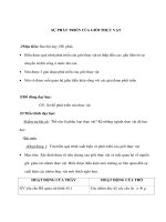 Giáo án Sinh 6 - SỰ PHÁT TRIỂN CỦA GIỚI THỰC VẬT ppt