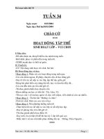 Giáo án 1 tuần 34