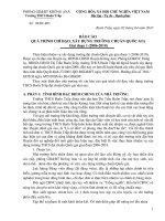 KẾT QUẢ XÂY DỰNG TRƯỜNG CHUẨN QUỐC GIA