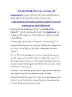 cách tăng google pagerank cho trang web
