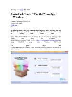 CustoPack Tools: “Cao thủ” làm đẹp Windows docx