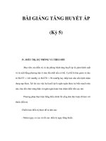 BÀI GIẢNG TĂNG HUYẾT ÁP (Kỳ 5) pot