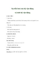 Giáo án sinh học 8 - Sự tiến hoá của hệ vận động vệ sinh hệ vận động pps