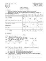 ĐỀ KIỂM TRA CHƯƠNG II(có ĐA+Ma trận)