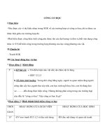 Vật lý cơ học 8 - CÔNG CƠ HỌC docx