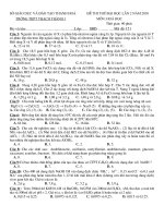 de thi thu dai hoc lan 2 mon hoa