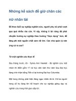 Những kế sách để giữ chân các nữ nhân tài pps