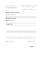 Biên Bản kiểm tra