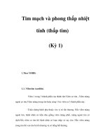 Tim mạch và phong thấp nhiệt tính (thấp tim) (Kỳ 1) pptx