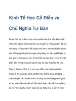 Kinh Tế Học Cổ Điển và Chủ Nghĩa Tư Bản potx