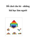 Đồ chơi cho bé - những bài học làm người ppsx