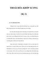 THOÁI HÓA KHỚP XƯƠNG (Kỳ 2) pps