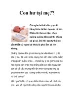 Con hư tại mẹ?? Cứ nghe bé bắt đầu ọ ẹ cất tiếng khóc là làm bạn rối potx