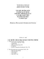 Hướng dẫn cài đặt chương trình QLCB-PMIS