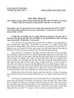 Bài thu hoạch học tập và làm theo tấm gương của Bác