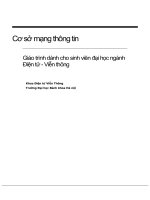 Giáo trình Cơ sở mạng thông tin doc