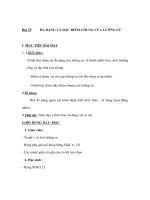 Sinh học 7 - ĐA DẠNG VÀ ĐẶC ĐIỂM CHUNG CỦA LƯỠNG CƯ docx